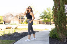 Load image into Gallery viewer, Ready to Ship | Charcoal CAPRI with POCKETS - Luxe Leggings by Julia Rose®