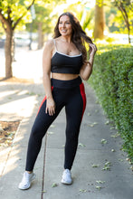 Load image into Gallery viewer, PreOrder | The Roxie - Red Panel Full Length Leggings