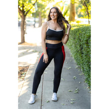 Load image into Gallery viewer, Ready to Ship | The Roxie - Red Panel Full Length Leggings