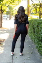 Load image into Gallery viewer, Ready to Ship | The Roxie - Red Panel Full Length Leggings