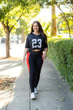 Load image into Gallery viewer, Ready to Ship | The Roxie - Red Panel Full Length Leggings