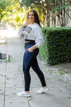 Load image into Gallery viewer, Ready to Ship | The Billie- Blue Panel Full Length Leggings