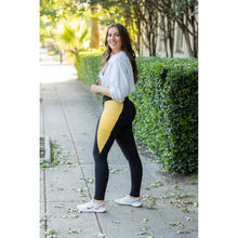 Load image into Gallery viewer, PreOrder | The Yasmine - Yellow Panel Full Length Leggings ROUND 2