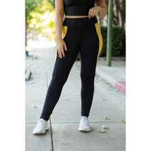 Load image into Gallery viewer, PreOrder | The Yasmine Yellow Panel Full Length Leggings ROUND 2