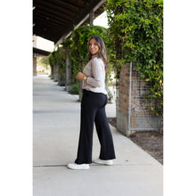 Load image into Gallery viewer, Jenna Comfy Wide Leg Fleece Pants with pockets and drawstring waist
Buttery soft wide leg fleece pants for women by Julia Rose