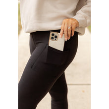 Load image into Gallery viewer, PreOrder | BLACK FULL-LENGTH Leggings with POCKET - Luxe Leggings by Julia Rose®