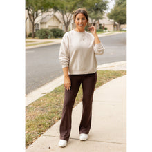 Load image into Gallery viewer, Ready to Ship | The Rhea - 30" BROWN Bootcut Leggings with Pockets*