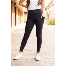 Load image into Gallery viewer, Julia Rose Sleek Pocket full length leggings with pockets high-waisted women’s leggings