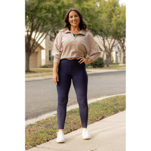 Load image into Gallery viewer, *Ready to Ship | The Nadia - NAVY Crossover Full Length Leggings with Pockets - Luxe Leggings by Julia Rose®
