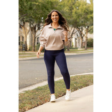 Load image into Gallery viewer, Ready to Ship | The Nadia - NAVY Crossover Full Length Leggings with Pockets - Luxe Leggings by Julia Rose®