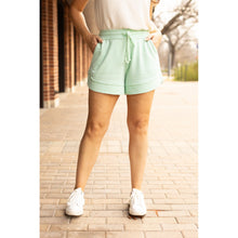 Load image into Gallery viewer, Julia Rose The Emelia mint terry cloth shorts women’s casual lounge shorts