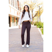 Load image into Gallery viewer, Ready to Ship | The Rhea - 30" BROWN Bootcut Leggings with Pockets*