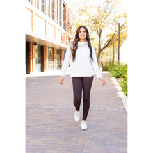 Load image into Gallery viewer, Ready to Ship | The Becca - BROWN Crossover Full Length Leggings with Pockets - Luxe Leggings by Julia Rose®