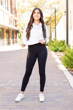 Load image into Gallery viewer, Ready to Ship | BLACK FULL-LENGTH Leggings with POCKET - Luxe Leggings by Julia Rose®