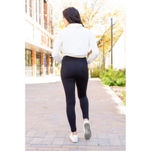 Load image into Gallery viewer, PreOrder | BLACK FULL-LENGTH Leggings with POCKET - Luxe Leggings by Julia Rose® R6