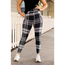 Load image into Gallery viewer, PreOrder | Black & White Plaid Leggings - Luxe Leggings by Julia Rose®