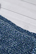 Load image into Gallery viewer, Green Square Neck Puff Sleeve Floral Smocked Top