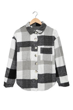 Load image into Gallery viewer, Grey Plaid Shacket