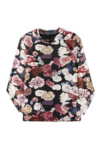 Load image into Gallery viewer, Pink Mesh Floral Long Sleeve Top