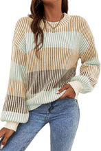 Load image into Gallery viewer, Ribbed Colorblock Sweatshirt