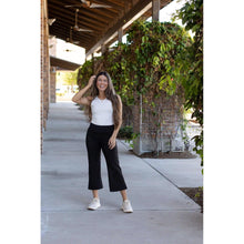 Load image into Gallery viewer, Ready to Ship | The Gabriella -Black High Waisted Gaucho Pants - Luxe Leggings by Julia Rose®
