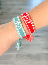 Load image into Gallery viewer, "Jolly" Woven Christmas Bracelets