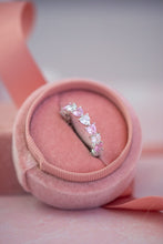 Load image into Gallery viewer, Trisha Pink Heart Sterling Silver Ring Band