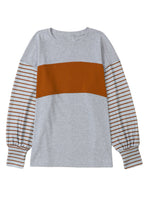 Load image into Gallery viewer, Colorblock Striped Top