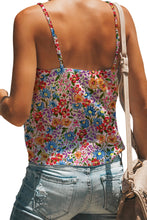 Load image into Gallery viewer, Multicolor Floral Print Zipped Flip Flop Sandals