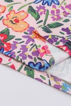 Load image into Gallery viewer, Multicolor Floral Print Zipped Flip Flop Sandals