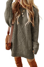 Load image into Gallery viewer, Cable Knit Sweater Dresses