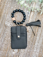 Load image into Gallery viewer, Wendy Wristlet Wallet Keychain "Black"