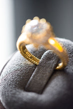 Load image into Gallery viewer, Chloe Round Cut Gold Ring