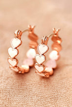Load image into Gallery viewer, Heart Hoop Earrings