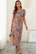 Load image into Gallery viewer, Multicolor Floral Print Zipped Flip Flop Sandals