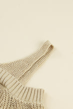 Load image into Gallery viewer, White Dew Shoulder Knitted Sweater