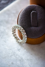 Load image into Gallery viewer, Bella Round Cut Sterling Silver Infinity Ring Band