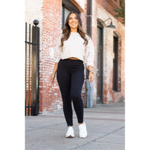 Load image into Gallery viewer, “Buttery soft black leggings for women with high waistband