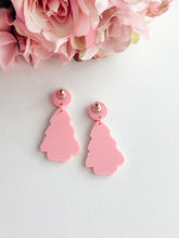 Load image into Gallery viewer, "Pink Christmas Tree" Dangles