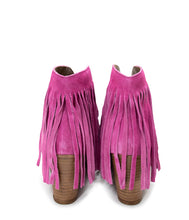 Load image into Gallery viewer, Amos Western Fringe Ankle Bootie in Suede