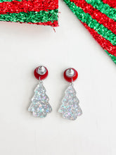 Load image into Gallery viewer, "Sparkly Christmas Tree" Dangles