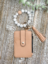 Load image into Gallery viewer, Wendy Wristlet Wallet Keychain "Khaki"