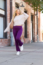 Load image into Gallery viewer, *Ready to Ship | The Reese Purple Flare Leggings - Luxe Leggings by Julia Rose®