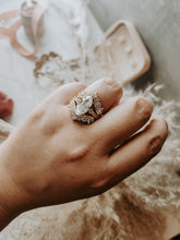 Load image into Gallery viewer, Janece 3PC Champagne Gold Ring Set