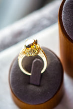 Load image into Gallery viewer, Sophia Tiger Eye Oval Cut Gold Ring