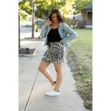Load image into Gallery viewer, Ready to Ship | The Zoe - Zebra Print Jogger Skirt