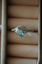 Load image into Gallery viewer, Astrid Blue Topaz Radiant Cut Sterling Silver Ring