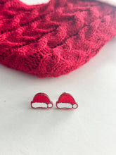 Load image into Gallery viewer, "Santa Hat" Studs
