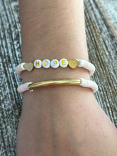 Load image into Gallery viewer, Heishi Bracelet Set "Hope" Pearl