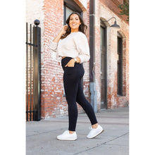 Load image into Gallery viewer, PreOrder | BLACK FULL-LENGTH Leggings with POCKET - Luxe Leggings by Julia Rose® R3